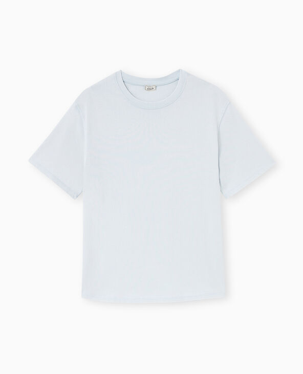 T-shirt oversize effet délavé bleu - Pimkie