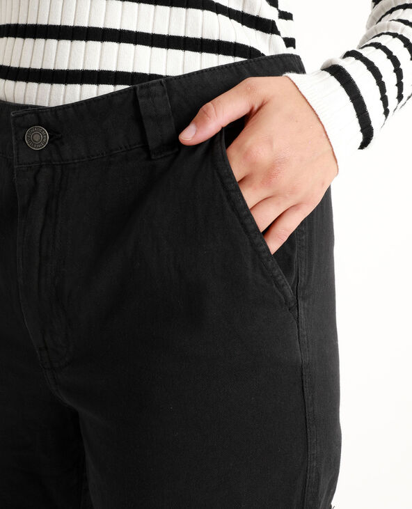 Pantalon cargo noir - Pimkie