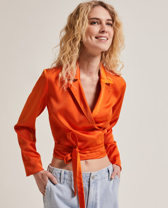 Cache coeur orange hotsell