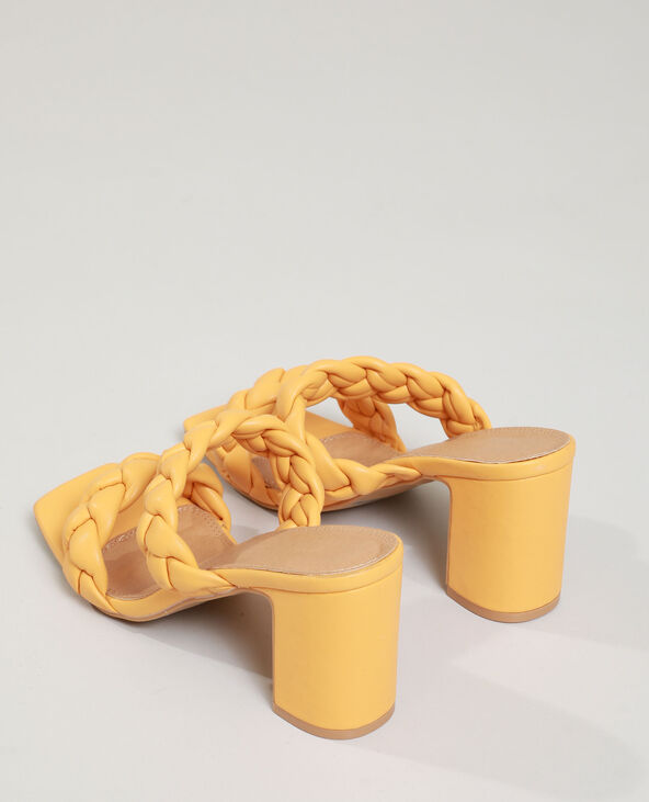 Mules tressées sale mango