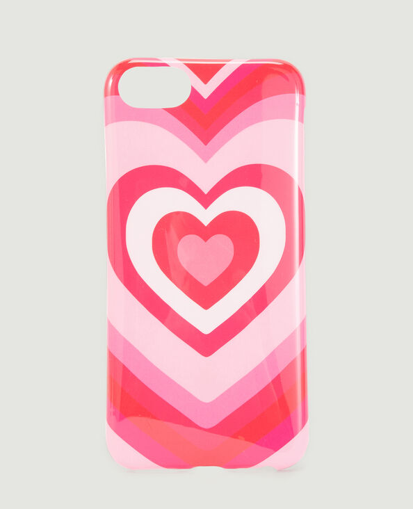 Coque iPhone motif coeur rose - Pimkie