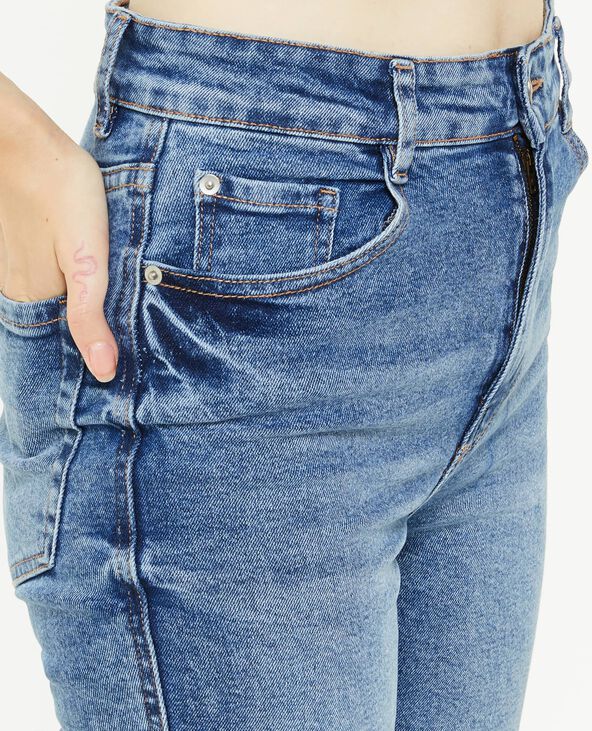 Jean flare taille haute bleu - Pimkie