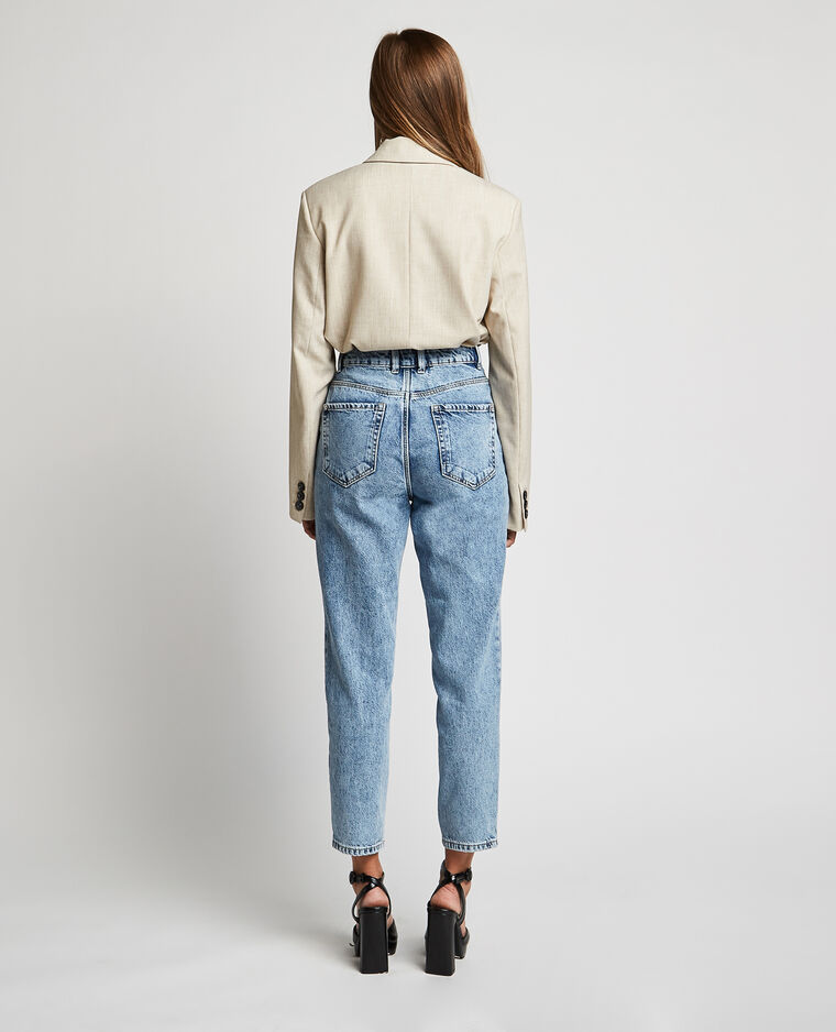 Jean mom taille haute bleu - Pimkie