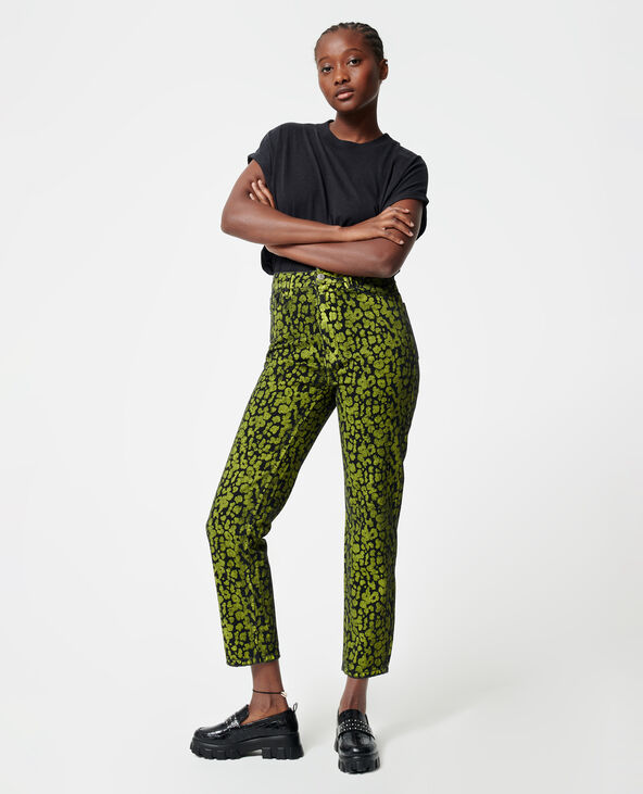 Jean taille haute vert sale