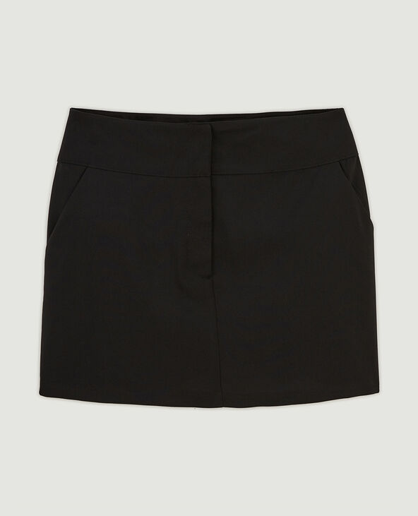 Mini-jupe bandeau taille basse noir - Pimkie