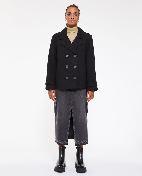 Manteau style caban noir - Pimkie
