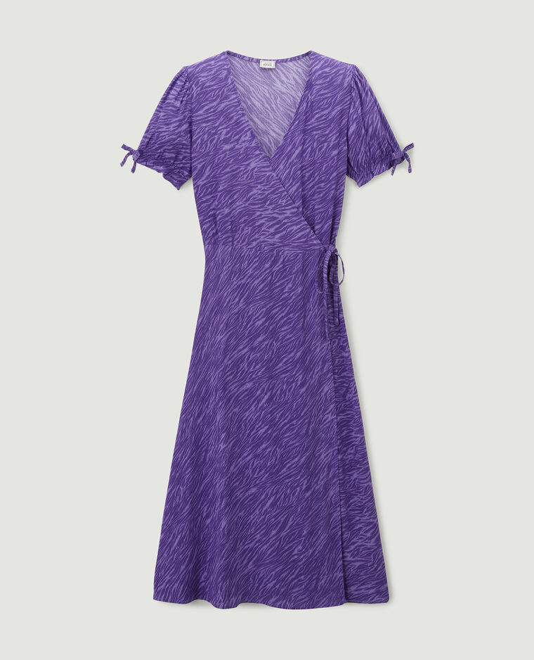 Robe longue cache-coeur violet - Pimkie