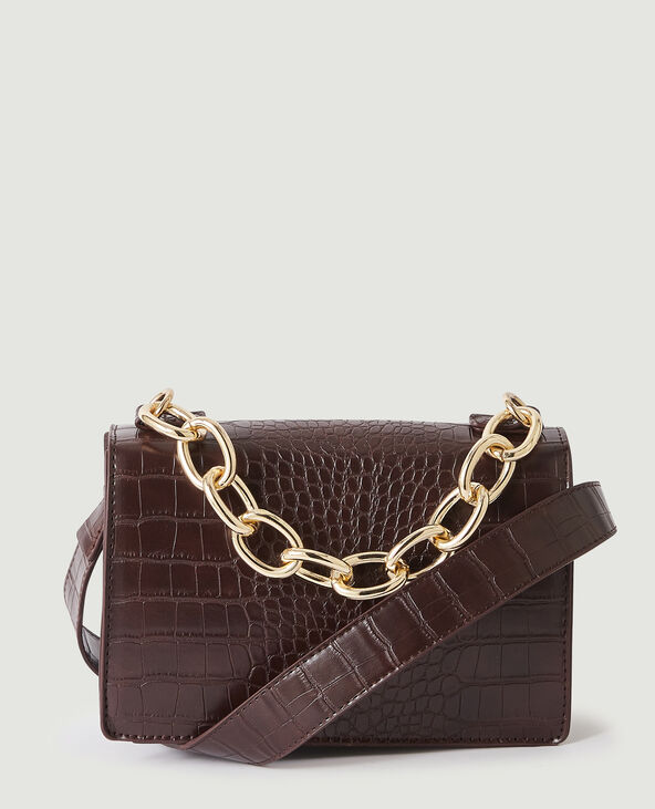 Sac marron bandouliere discount