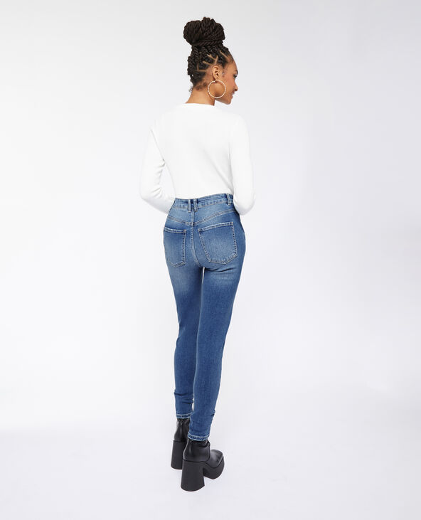 Jean skinny taille haute bleu - Pimkie