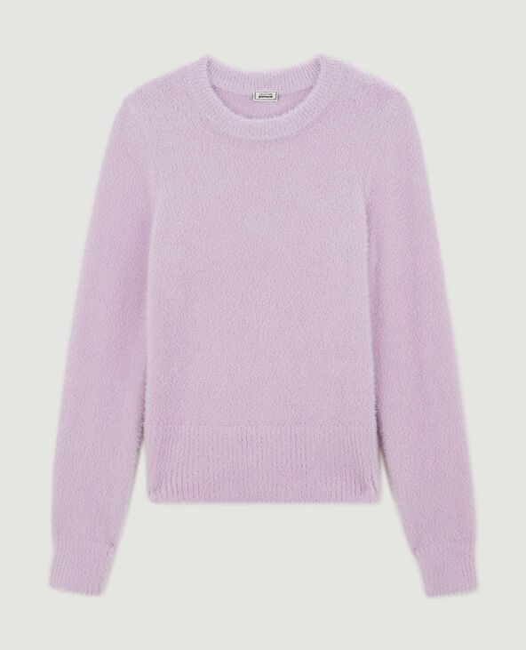 Pull en maille poilue et extensible lilas - Pimkie