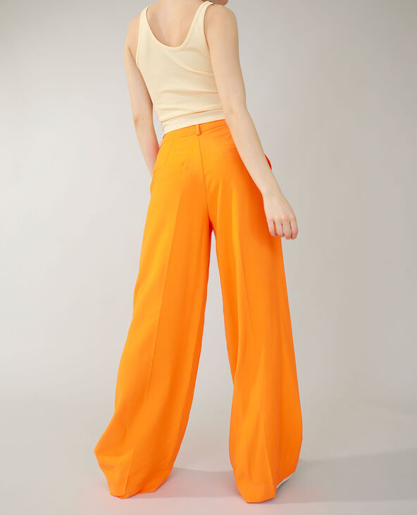 Pantalon wide leg orange - Pimkie