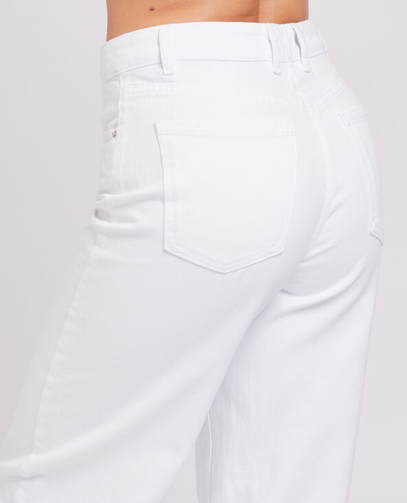 Jean large uni blanc - Pimkie