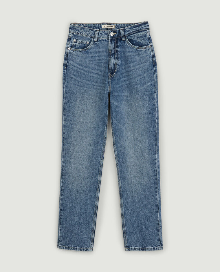 Jean droit taille haute bleu - Pimkie