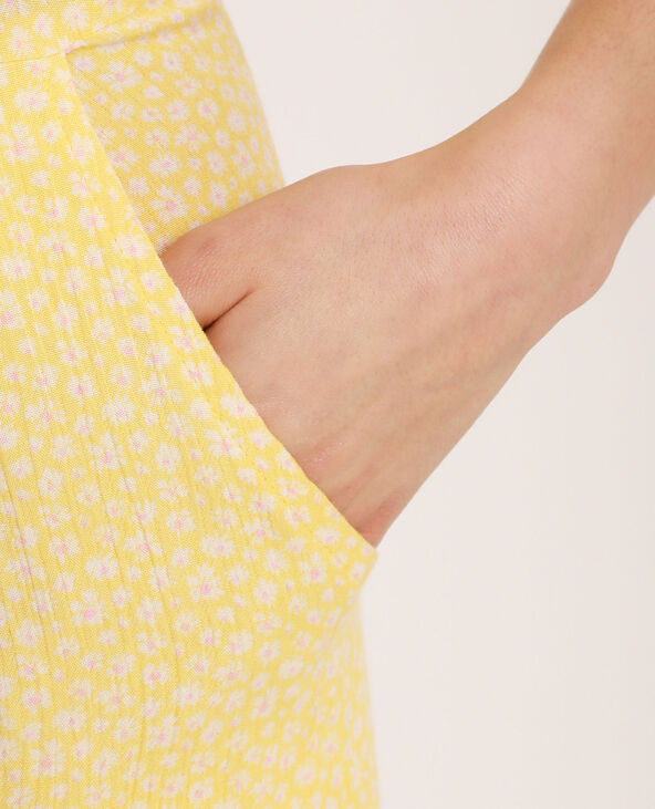 Combi-pantalon à fleurs jaune - Pimkie