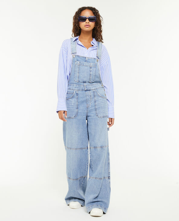 Salopette en jean baggy bleu - Pimkie