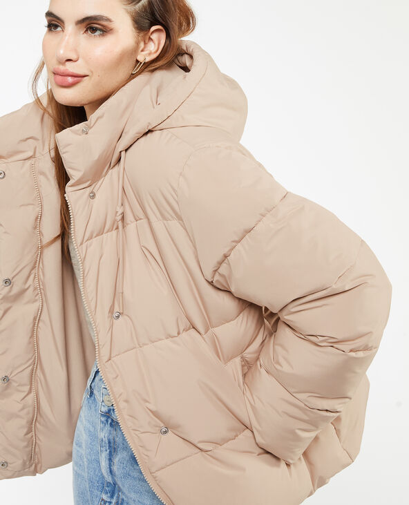 Doudoune avec capuche beige - Pimkie
