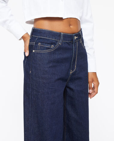 Jean wide taille haute bleu - Pimkie