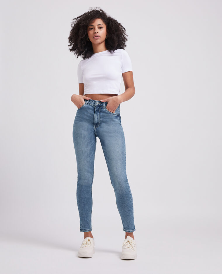 Jean skinny taille haute bleu - Pimkie
