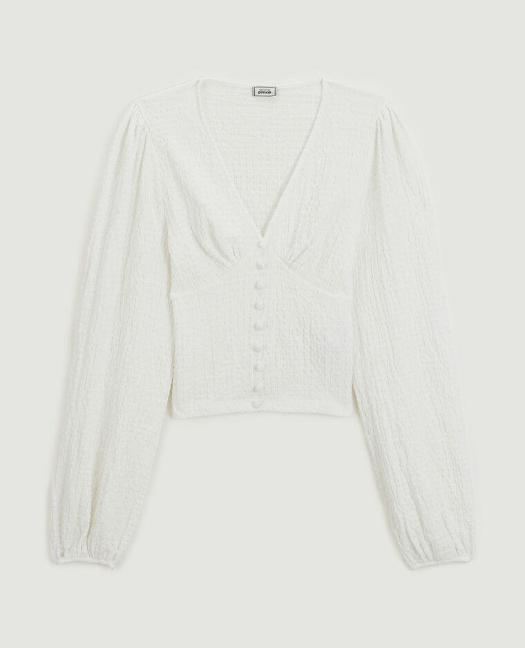 Top manches ballons blanc - Pimkie