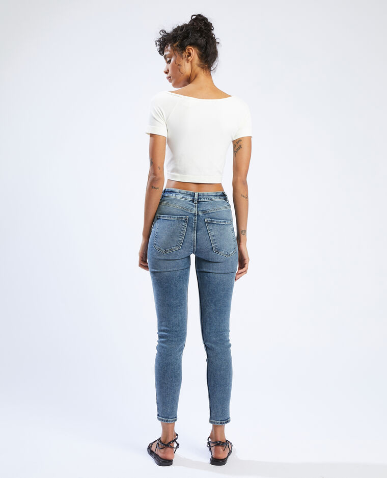 Jean skinny taille haute bleu - Pimkie