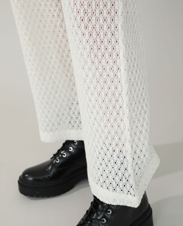 Pantalon en crochet blanc - Pimkie