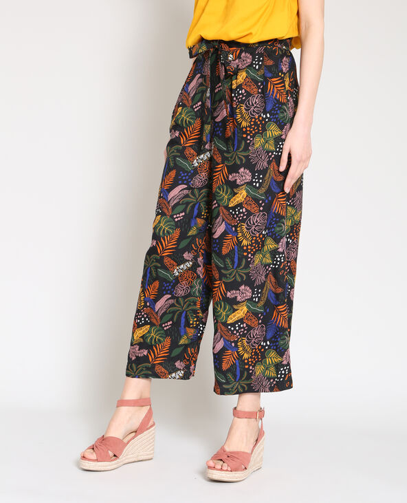 Pantalon large sale imprime