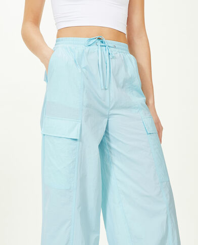 Pantalon parachute bleu clair - Pimkie