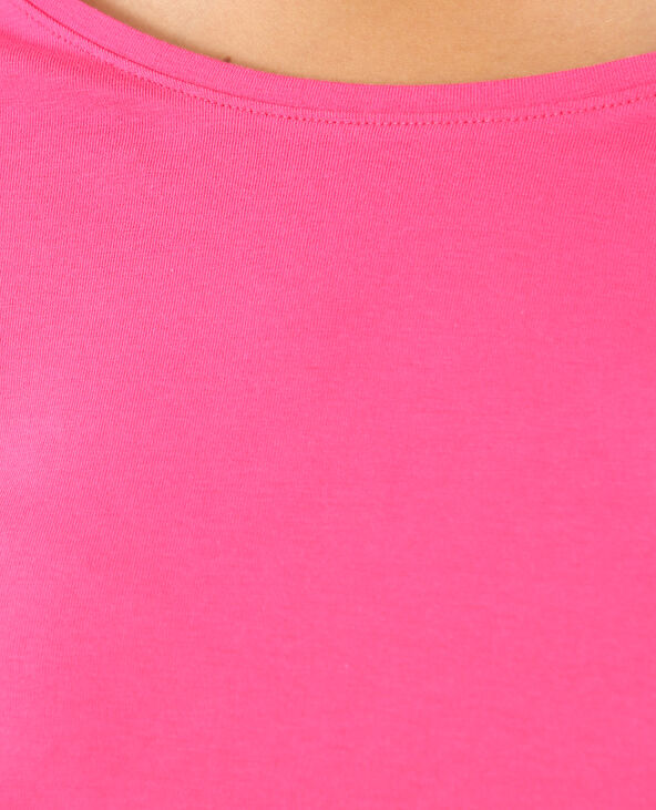 T-shirt à manches longues rose fuchsia - Pimkie