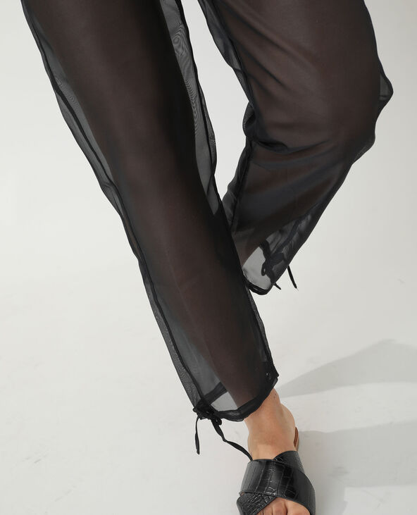 Pantalon transparent noir - Pimkie