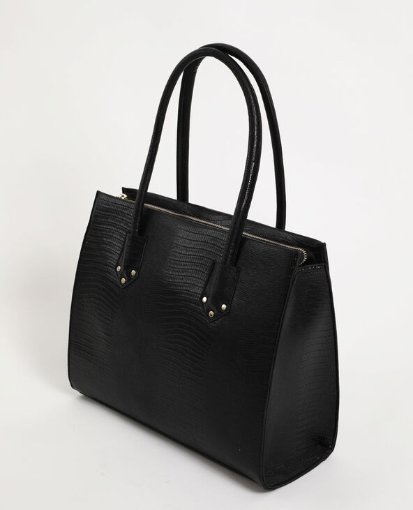 Sac noir rigide store