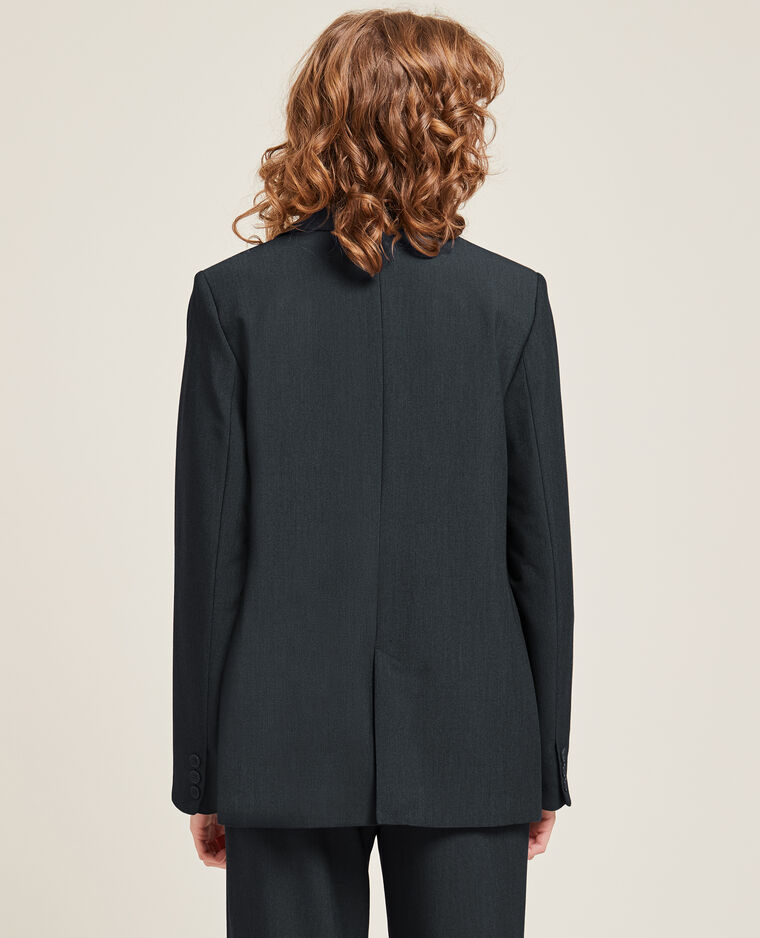 Veste blazer cintrée gris chiné - Pimkie
