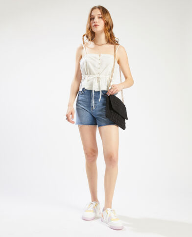 Top à bretelles dentelle blanc - Pimkie
