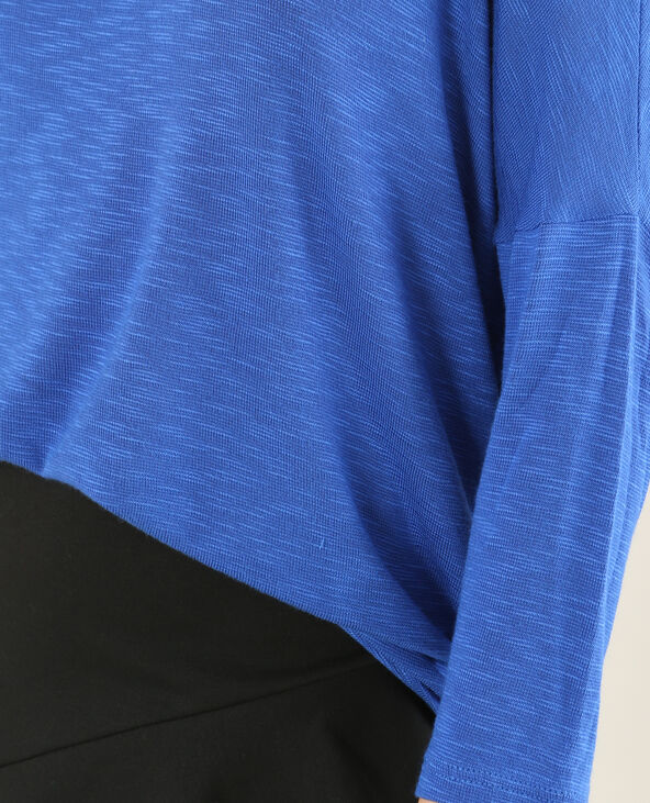 T-shirt à manches chauve-souris bleu marine - Pimkie