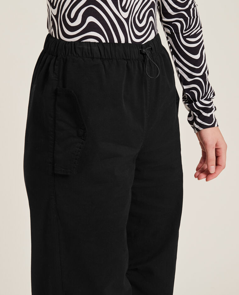 Pantalon parachute multipoche noir - Pimkie