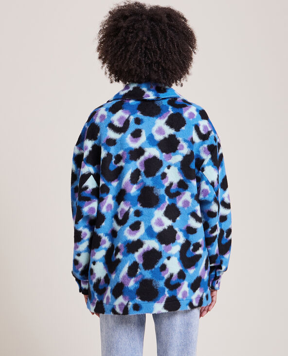 Surchemise oversize laineuse bleu - Pimkie