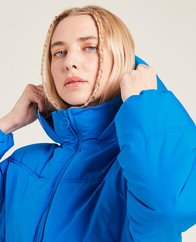 Doudoune oversize avec capuche bleu - Pimkie