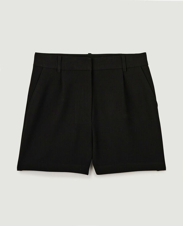 Short taille haute avec pinces noir - Pimkie
