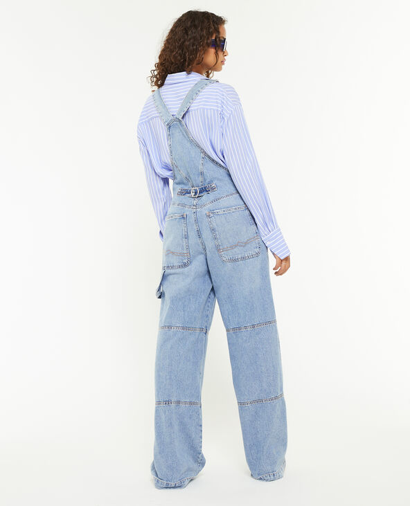Salopette en jean baggy bleu - Pimkie