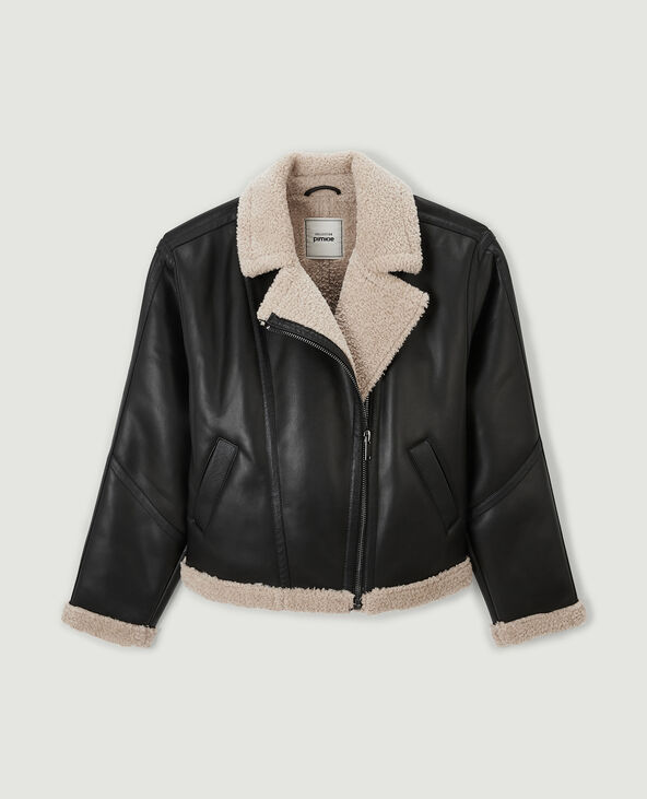 Veste shop aviateur noire