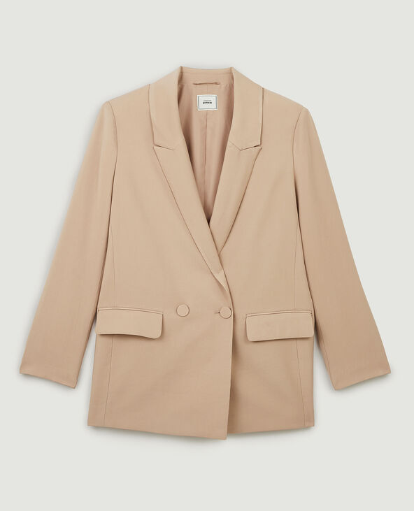 Veste blazer oversize taupe - Pimkie