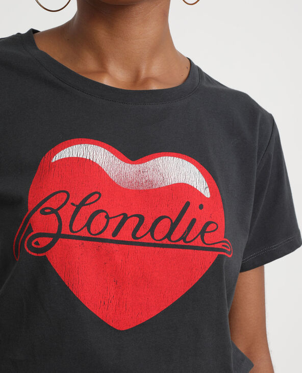 T-shirt Blondie noir - Pimkie