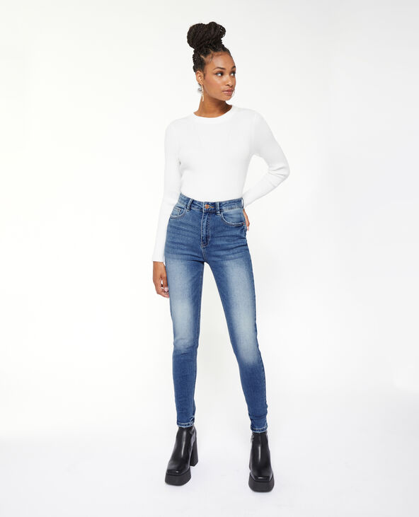 Jean skinny taille haute bleu - Pimkie