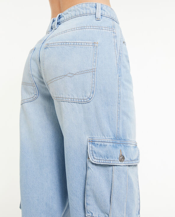 Jean cargo large bleu - Pimkie