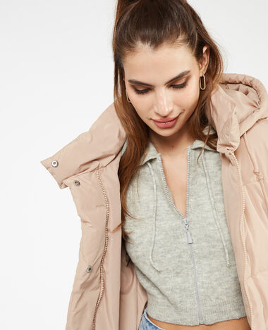 Doudoune avec capuche beige - Pimkie