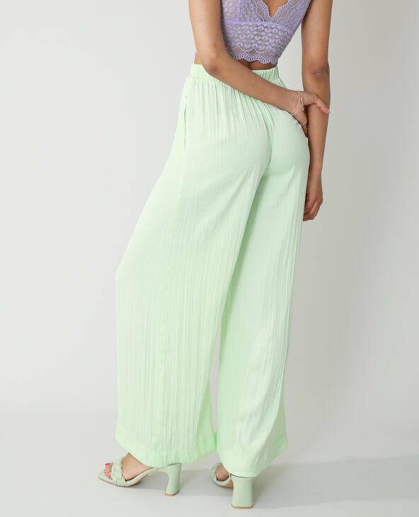 Pantalon sales plissé vert
