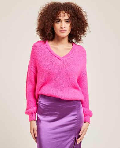 Pull col V rose - Pimkie
