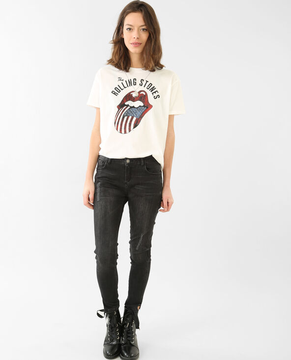 T-shirt Rolling Stones blanc - Pimkie