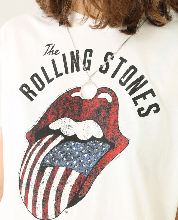 T-shirt Rolling Stones blanc - Pimkie