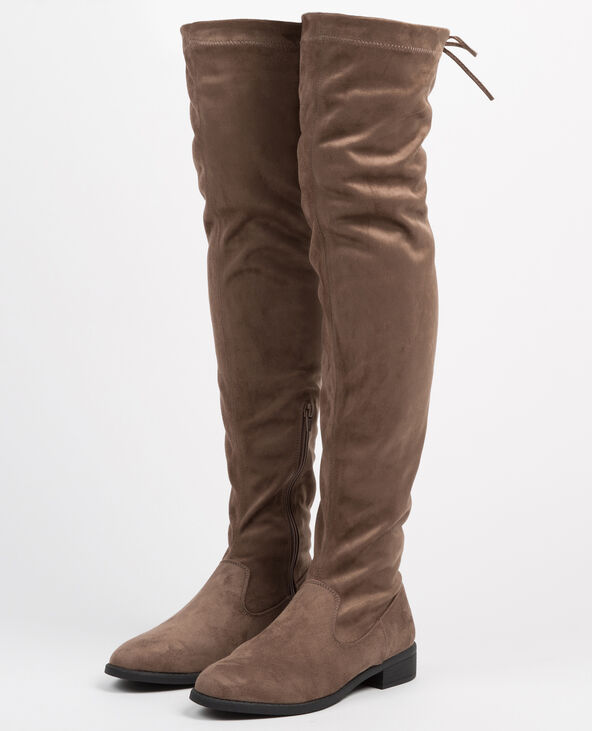 Bottes cuissardes microfibre
