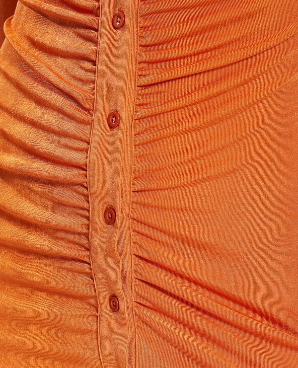 Robe froncée marron - Pimkie
